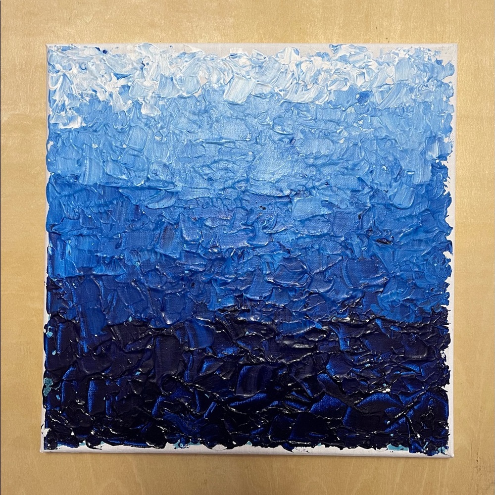 Shades of blue abstract Art by Ryanchristyarts